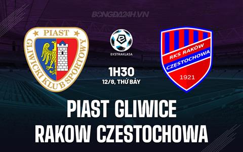 Nhận định Piast Gliwice vs Rakow Czestochowa 1h30 ngày 12/8 (VĐQG Ba Lan 2023/24)