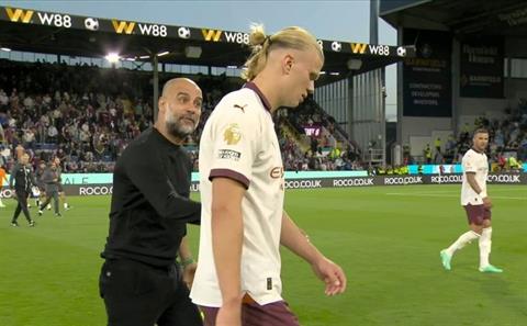 Pep Guardiola lên tiếng sau màn sấy Haaland ngay trên sân