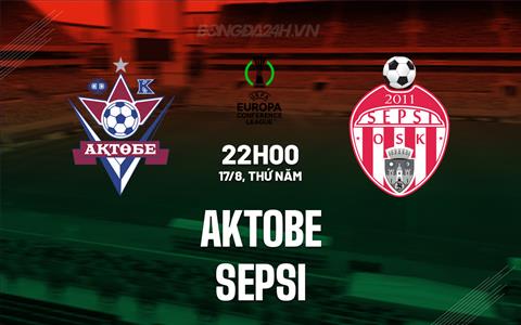 Nhận định Aktobe vs Sepsi 22h00 ngày 17/8 (Conference League 2023/24)