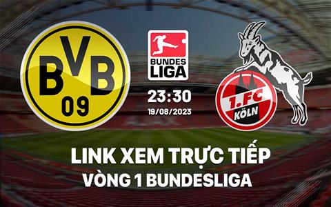 Link xem trực tiếp Dortmund vs Cologne 23h30 ngày 19/8 (Bundesliga 2023/24)