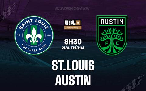 Nhận định bóng đá St.Louis vs Austin 8h30 ngày 21/8 (Nhà Nghề Mỹ 2023)