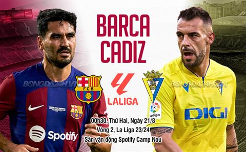 Nhận định Barcelona vs Cadiz (00h30 ngày 21/8): Los Blaugrana trút giận