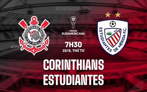 Nhận định Corinthians vs Estudiantes 7h30 ngày 23/8 (Copa Sudamericana 2023)