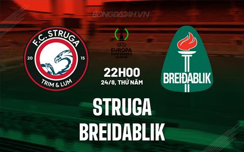 Nhận định bóng đá Struga vs Breidablik 22h00 ngày 24/8 (Conference League 2023/24)