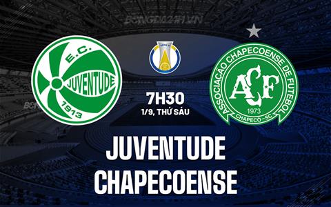 Nhận định - dự đoán Juventude vs Chapecoense 7h30 ngày 1/9 (Hạng 2 Brazil 2023)