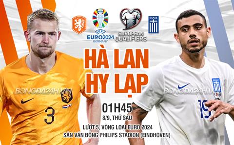 Nhận định Hà Lan vs Hy Lạp (01h45 ngày 8/9): Thử thách cho chủ nhà