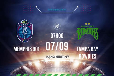 Nhận định Memphis 901 vs Tampa Bay 7h00 ngày 7/9 (Hạng Nhất Mỹ 2023)