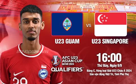 Nhận định U23 Guam vs U23 Singapore (16h00 ngày 9/9): Thắng để hi vọng
