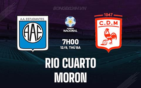Nhận định Rio Cuarto vs Moron 7h00 ngày 12/9 (Hạng 2 Argentina 2023)