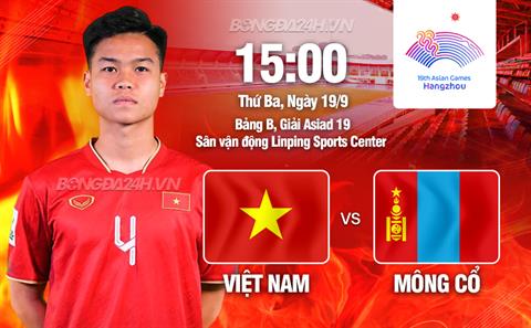 Nhận định Olympic Việt Nam vs Mông Cổ (15h00 ngày 19/9): Ra quân thắng lợi