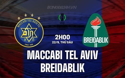 Nhận định Maccabi Tel Aviv vs Breidablik 2h00 ngày 22/9 (Conference League 2023/24)