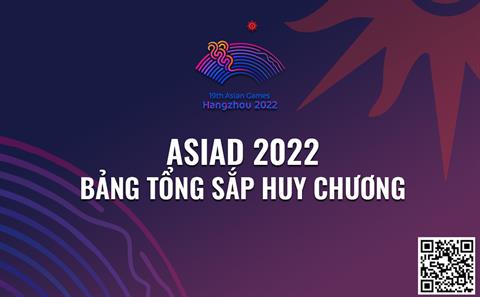 Bảng tổng sắp huy chương tại ASIAD 2023 - Việt Nam giành được bao nhiêu HC?