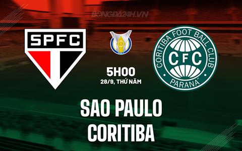 Nhận định - dự đoán Sao Paulo vs Coritiba 5h00 ngày 28/9 (VĐQG Brazil 2023)