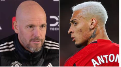 MU tụt phong độ, HLV Erik ten Hag tính đến phương án Antony cho trận gặp Galatasaray