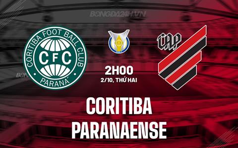 Nhận định bóng đá Coritiba vs Paranaense 2h00 ngày 2/10 (VĐQG Brazil 2023)