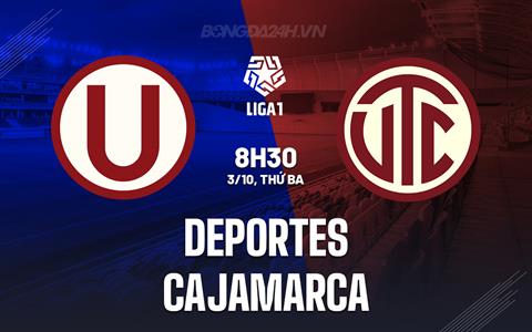 Nhận định Deportes vs Cajamarca 08h30 ngày 03/10 VĐ Peru 2023