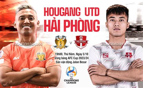 Nhận định Hải Phòng vs Hougang (19h00 ngày 5/10): Thử sức nơi đất khách
