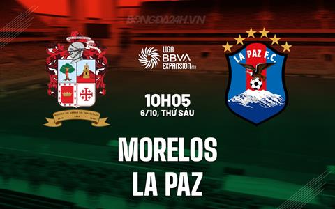 Nhận định - dự đoán Morelos vs La Paz 10h05 ngày 6/10 (Hạng 2 Mexico 2023)