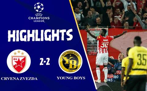 Video cúp C1 Crvena Zvezda vs Young Boys: Vỡ oà cuối trận