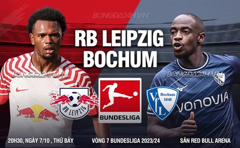 Nhận định bóng đá Leipzig vs Bochum 20h30 ngày 7/10 (Bundesliga 2023/24)