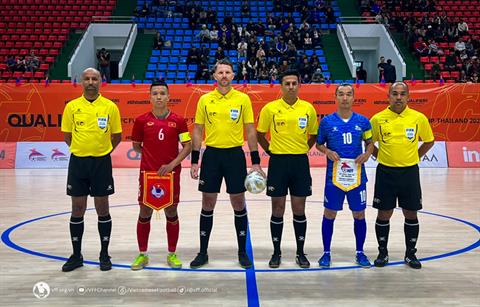 Tuyển futsal Việt Nam khởi đầu ấn tượng tại vòng loại futsal châu Á 2024