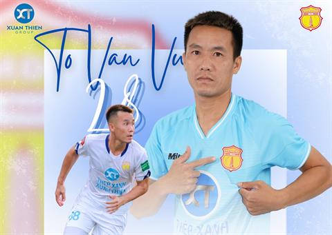 CLB Nam Định ký hợp đồng 'khủng' với tiền vệ Tô Văn Vũ