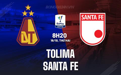 Nhận định Tolima vs Santa Fe 8h20 ngày 16/10 (VĐQG Colombia 2023)