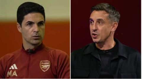 Mikel Arteta đáp trả nhận định của Gary Neville