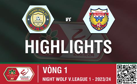 Highlights Thanh Hóa - Hà Tĩnh | Bám đuổi và chia điểm | Vòng 1 V-League 2023/24