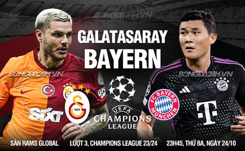 Nhận định Galatasaray vs Bayern (23h45 ngày 24/10): Không dễ cho Hùm xám