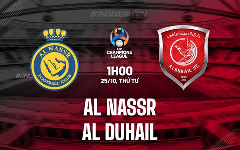 Nhận định Al Nassr vs Al Duhail 1h00 ngày 25/10 (AFC Champions League 2023/24)