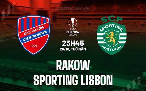 Nhận định Rakow vs Sporting Lisbon 23h45 ngày 26/10 (Europa League 2023/24)