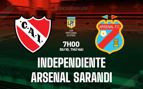 Nhận định Independiente vs Arsenal Sarandi 7h00 ngày 30/10 (VĐQG Argentina 2023)