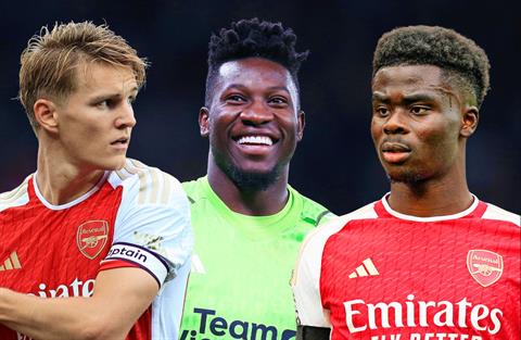 NHM Arsenal tức giận khi Onana xếp trên Saka
