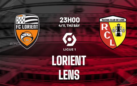 Nhận định bóng đá Lorient vs Lens 23h00 ngày 4/11 (Ligue 1 2023/24)
