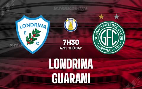 Nhận định bóng đá Londrina vs Guarani 7h30 ngày 4/11 (Hạng 2 Brazil 2023)
