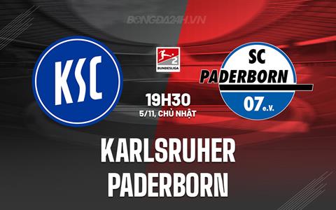 Nhận định Karlsruher vs Paderborn 19h30 ngày 5/11 (Hạng 2 Đức 2023/24)