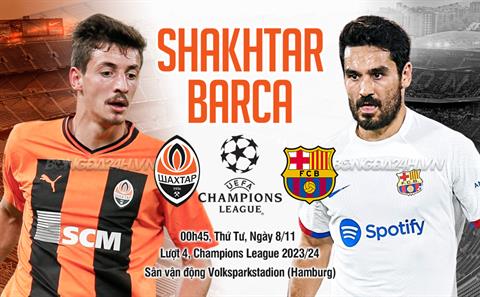 Nhận định Shakhtar Donetsk vs Barca (00h45 ngày 8/11): Không dễ thắng cách biệt