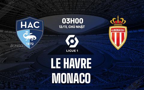 Nhận định bóng đá Le Havre vs Monaco 3h00 ngày 12/11 (Ligue 1 2023/24)