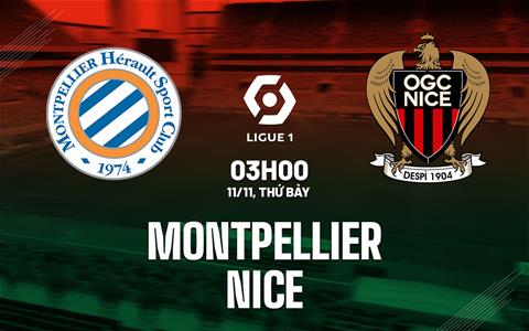 Nhận định bóng đá Montpellier vs Nice 3h00 ngày 11/11 (Ligue 1 2023/24)