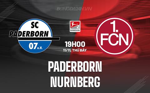 Nhận định - dự đoán Paderborn vs Nurnberg 19h00 ngày 11/11 (Hạng 2 Đức 2023/24)