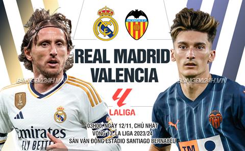 Nhận định Real Madrid vs Valencia (03h00 ngày 12/11): “Bầy dơi” ngáng đường
