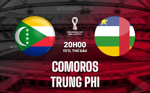 Nhận định Comoros vs Trung Phi 20h00 ngày 17/11 (Vòng loại World Cup 2026)