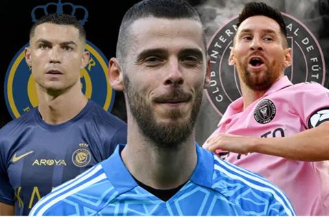 David de Gea từ chối tái hợp Ronaldo, có thể sát cánh cùng Messi