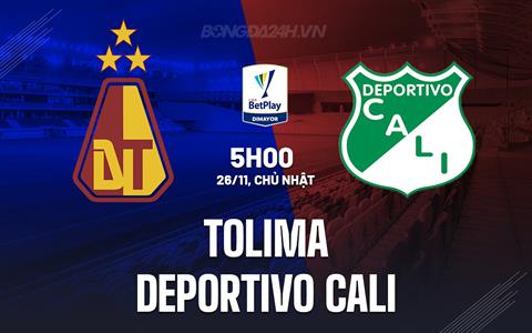 Nhận định Tolima vs Deportivo Cali 5h00 ngày 26/11 (VĐQG Colombia 2023)