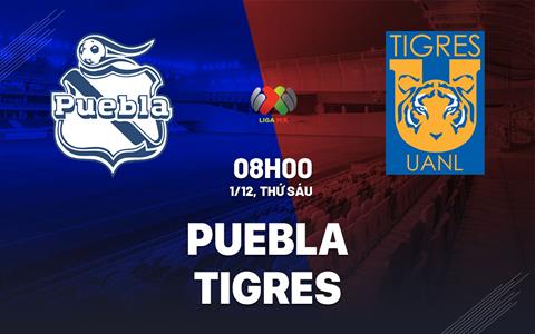 Nhận định - dự đoán Puebla vs Tigres 8h00 ngày 1/12 (VĐQG Mexico 2023)