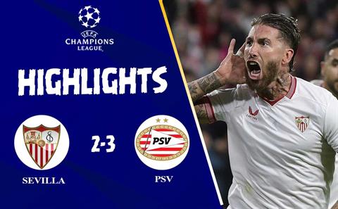 Video Sevilla vs PSV: Thẻ đỏ và ngược dòng thành công