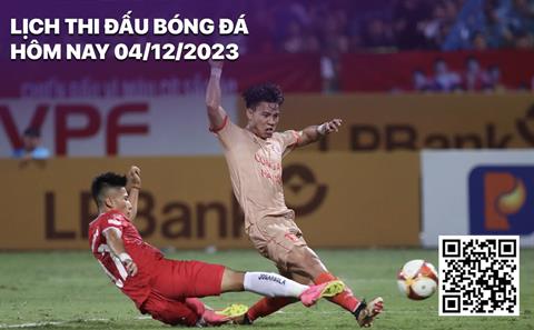 Lịch thi đấu bóng đá hôm nay 4/12 rạng sáng 5/12/2023