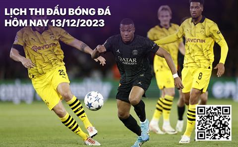Lịch thi đấu bóng đá hôm nay 13/12: Dortmund - PSG; Newcastle - AC Milan