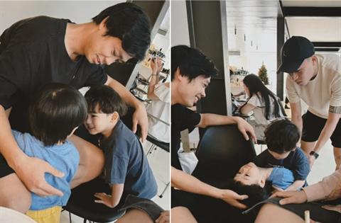 Công Phượng cùng vợ con về Việt Nam, hội ngộ gia đình Huy Toàn